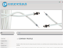 Tablet Screenshot of cerrini.it